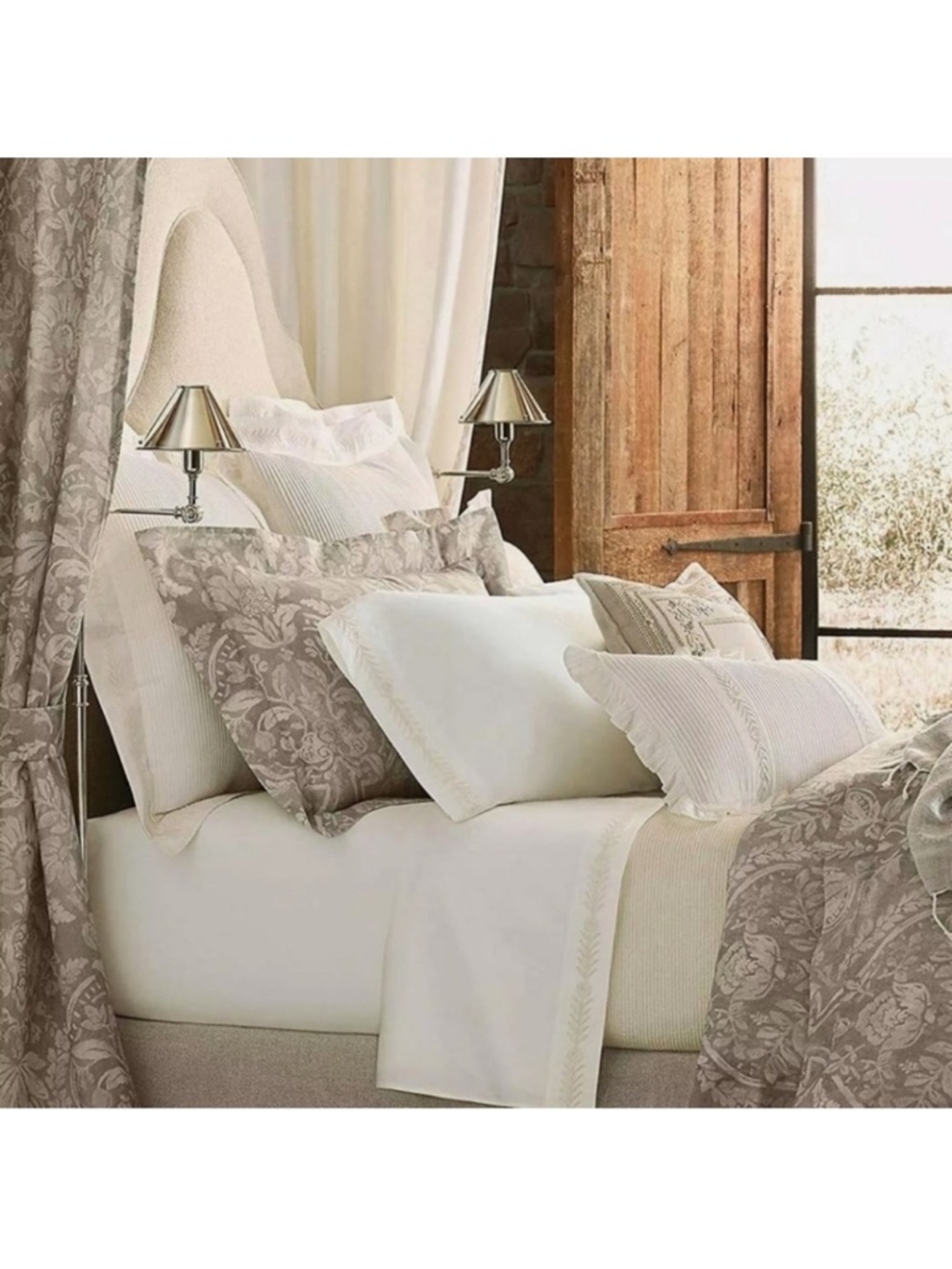 Ralph Lauren Sonoma Valley King Duvet Cover plus 2 king shams/pillow covers